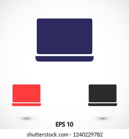 a laptop vector icon 10 eps