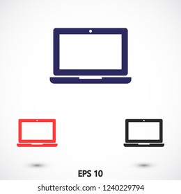 a laptop vector icon 10 eps