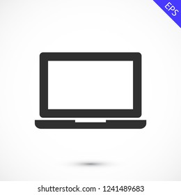 a laptop vector icon 10 eps