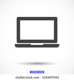 a laptop vector icon 10 eps