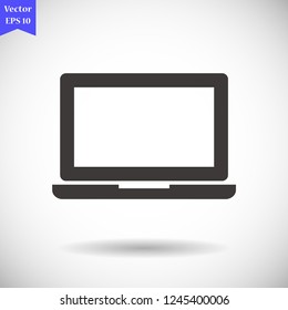 a laptop vector icon 10 eps