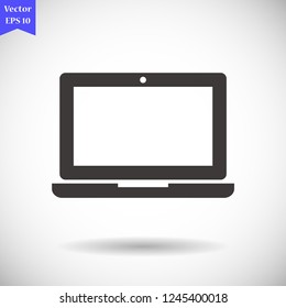 a laptop vector icon 10 eps