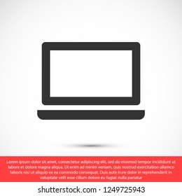 a laptop vector icon 10 eps