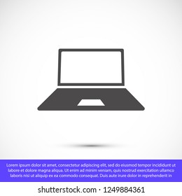 a laptop vector icon 10 eps