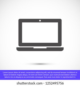 a laptop vector icon 10 eps
