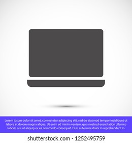 a laptop vector icon 10 eps