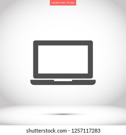 a laptop vector icon 10 eps