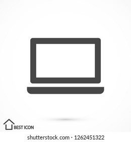 a laptop vector icon 10 eps