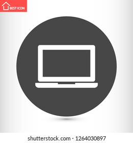 a laptop vector icon 10 eps