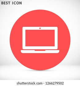 a laptop vector icon 10 eps