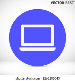 a laptop vector icon 10 eps