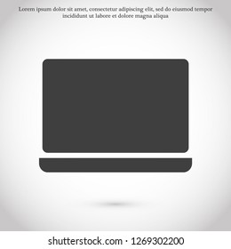 a laptop vector icon 10 eps
