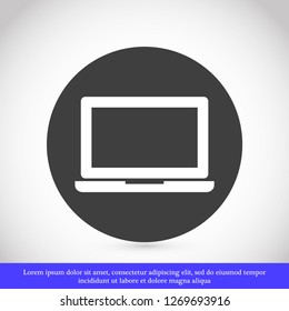 a laptop vector icon 10 eps