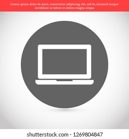 a laptop vector icon 10 eps