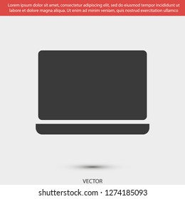 a laptop vector icon 10 eps
