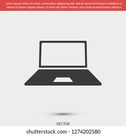 a laptop vector icon 10 eps