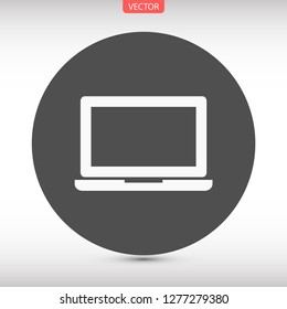 a laptop vector icon 10 eps