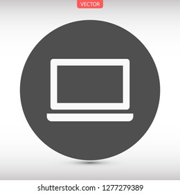 a laptop vector icon 10 eps