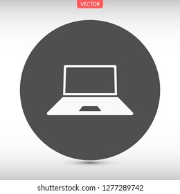 a laptop vector icon 10 eps