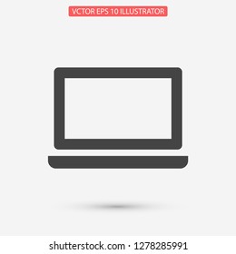 a laptop vector icon 10 eps
