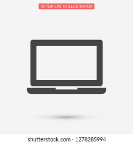 a laptop vector icon 10 eps