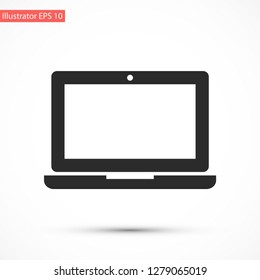 a laptop vector icon 10 eps