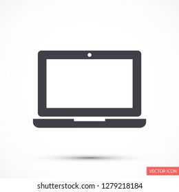 a laptop vector icon 10 eps