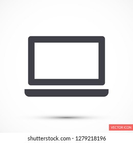 a laptop vector icon 10 eps