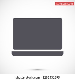 a laptop vector icon 10 eps