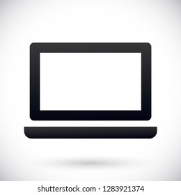 a laptop vector icon 10 eps
