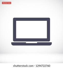 a laptop vector icon 10 eps