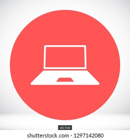 a laptop vector icon 10 eps