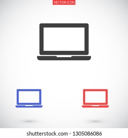a laptop vector icon 10 eps
