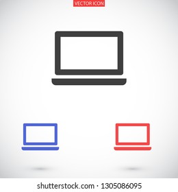 a laptop vector icon 10 eps