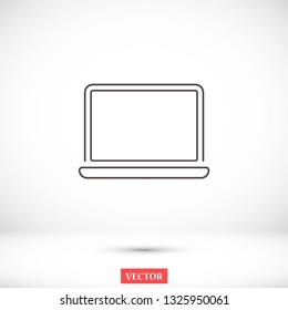 a laptop vector icon 10 eps