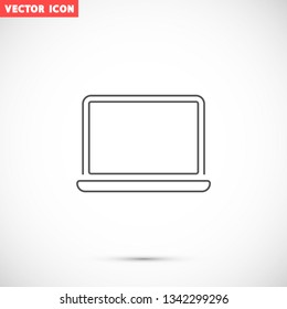 a laptop vector icon 10 eps