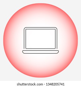 a laptop vector icon 10 eps