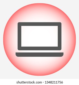 a laptop vector icon 10 eps