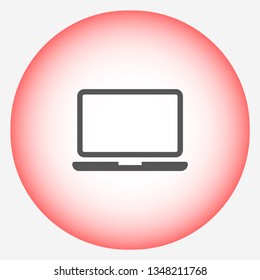 a laptop vector icon 10 eps