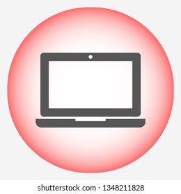 a laptop vector icon 10 eps