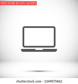 a laptop vector icon 10 eps