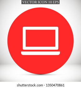a laptop vector icon 10 eps
