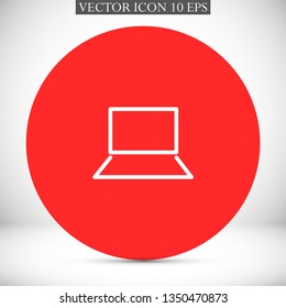 a laptop vector icon 10 eps