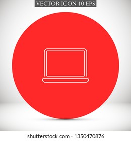a laptop vector icon 10 eps