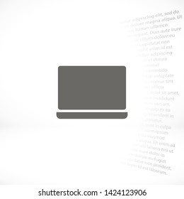 a laptop vector icon 10 eps