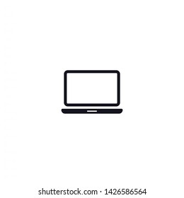 a laptop vector icon 10 eps , Lorem ipsum Flat design