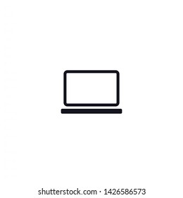a laptop vector icon 10 eps , Lorem ipsum Flat design