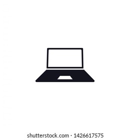 a laptop vector icon 10 eps , Lorem ipsum Flat design