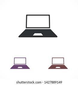 a laptop vector icon 10 eps , Lorem ipsum Flat design