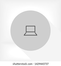 a laptop vector icon 10 eps , Lorem ipsum Flat design